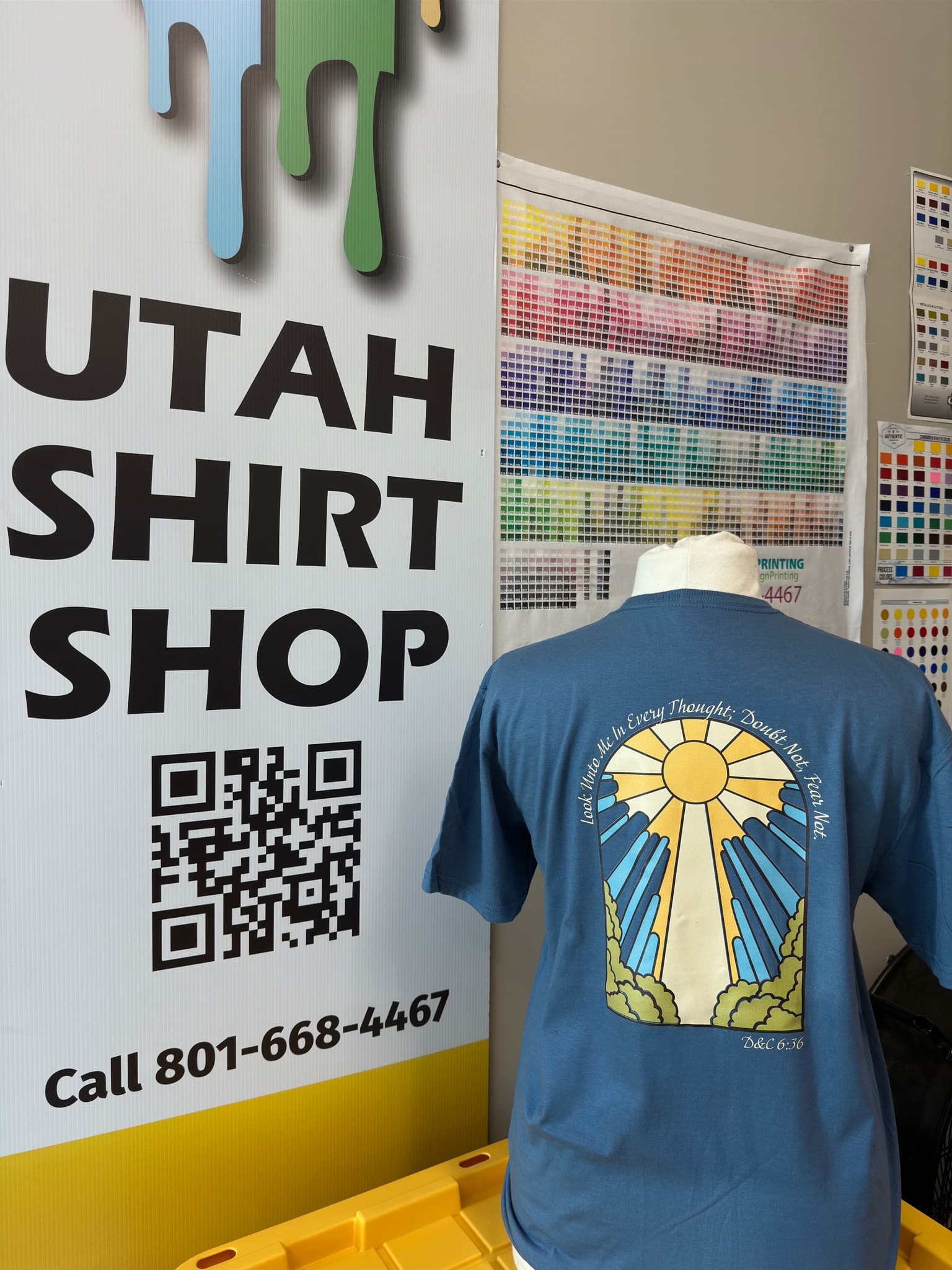 Custom DTF-printed church group shirt