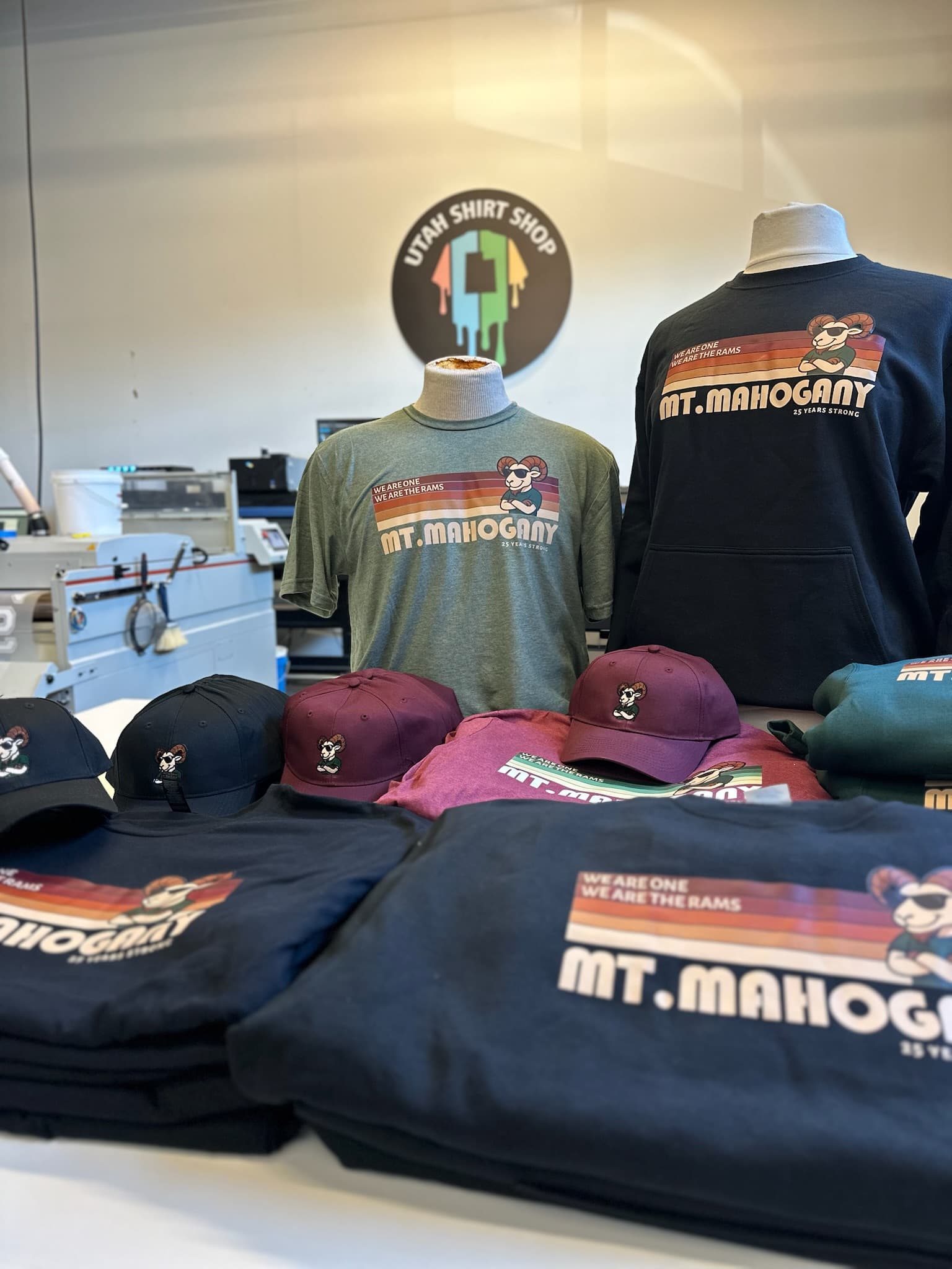 Full-color school-spirit shirt